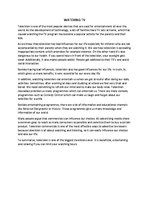 Esszék 'Watching TV', 1.                