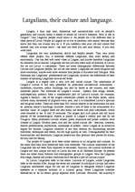 Esszék 'Latgalians, their culture and language', 1.                