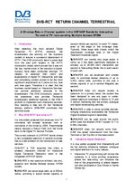 Kutatási anyagok 'Interactive Television Standard DVB-RCT', 1.                