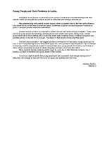 Esszék 'Young People and Their Problems in Latvia', 1.                