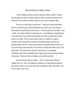 Esszék 'Not Everything Is Black or White', 1.                