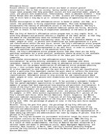 Esszék 'Affirmative Action', 1.                