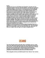 Kutatási anyagok 'Ancient Egypt', 9.                