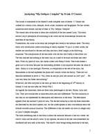 Összefoglalók, jegyzetek 'Analysis on "My Oedipus Complex" by Frank O'Connor', 1.                