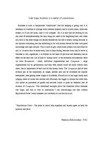 Esszék 'Like Lego, Susiness is a Matter of Connections', 1.                