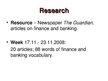 Gyakorlati jelentések 'Linguistic Peculiarities in English for Finance and Banking: Usage of French Bor', 8.                