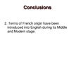 Gyakorlati jelentések 'Linguistic Peculiarities in English for Finance and Banking: Usage of French Bor', 14.                