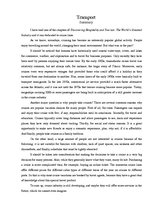 Összefoglalók, jegyzetek 'Transport', 1.                