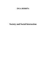 Összefoglalók, jegyzetek 'Society and Social Interaction', 1.                