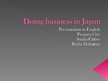 Prezentációk 'Doing Business in Japan', 1.                