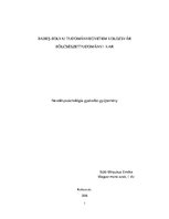 Esszék 'Hiperaktív gyerekekkel való bánásmód', 1.                