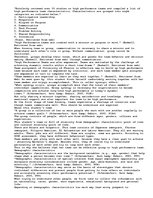 Esszék 'Characteristics of High Performance Team', 1.                