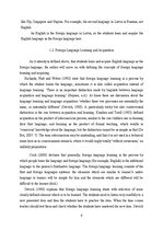 Kutatási anyagok 'Difficulties Mastering Reported Speech at Tertiary Level', 9.                