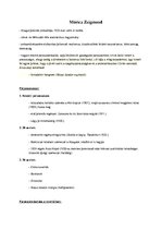 Összefoglalók, jegyzetek 'Móricz Zsigmond', 1.                