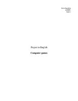 Kutatási anyagok 'Computer Games', 1.                