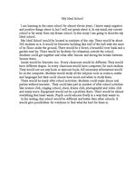 Esszék 'My Ideal School', 1.                