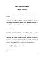 Kutatási anyagok 'Legislation in European Union', 1.                