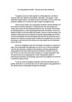 Esszék 'All Young People are Selfish', 1.                