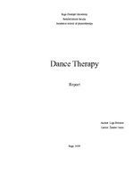 Kutatási anyagok 'Dance Theraphy', 1.                