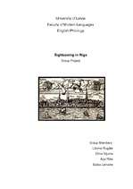 Kutatási anyagok 'Sightseeing in Riga', 1.                