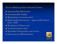 Prezentációk 'Tourism in China', 8.                