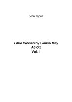 Összefoglalók, jegyzetek 'Book Report "Little Women"', 1.                