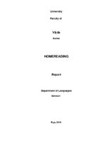 Összefoglalók, jegyzetek 'Homereading Summary', 1.                