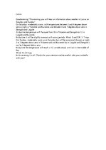 Esszék 'Weather Forecast', 1.                