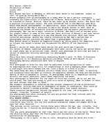 Összefoglalók, jegyzetek 'Photographer Bill Brandt', 1.                