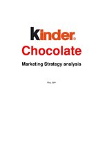 Kutatási anyagok 'Kinder Chocolate Marketing Strategy Analysis', 1.                