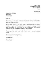 Minták 'Business Letters in English', 1.                