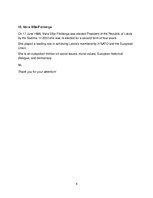 Prezentációk 'President of Latvia', 18.                