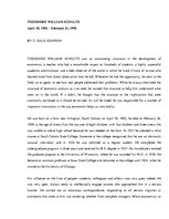 Összefoglalók, jegyzetek 'Theodore William Shultz (1902-1998)', 1.                