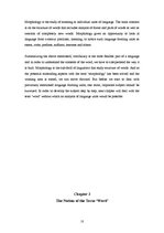 Kutatási anyagok 'The Major Word Constructing Concepts Used in Morphology', 10.                