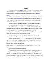 Esszék 'My Family', 1.                