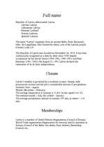 Összefoglalók, jegyzetek 'Latvia', 3.                