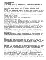 Esszék 'Managing Change', 1.                