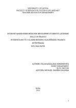 Záródolgozatok 'Internet-based Resources for Developing Students’ Listening Skills in Grade 9', 1.                