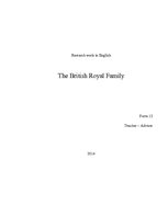 Kutatási anyagok 'The British Royal Family', 1.                