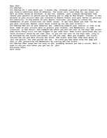 Esszék 'A Letter to Teft of the book Bless the Beasts and the Children- Used for ideas f', 1.