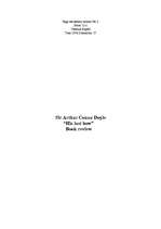 Esszék 'Sir Arthur Conan Doyle “His last bow” book review', 1.                