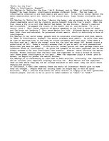 Esszék 'This essay is on "Rolls for the Czar," by R. Kinkead, and "What is intelligence,', 1.                