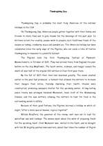 Esszék 'Thanksgiving Day ', 1.                