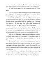 Esszék 'Thanksgiving Day ', 2.                