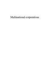 Kutatási anyagok 'Multinational Corporations', 1.                