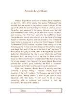 Összefoglalók, jegyzetek 'Amanda Leigh Moore', 1.                