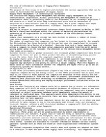 Esszék 'The Role of Information Systems in Supply Chain Management', 1.                