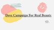 Prezentációk 'Dove Campaign for Real Beauty', 1.                