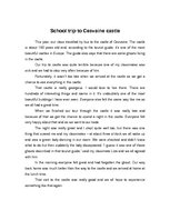 Esszék 'School Trip to Cesvaine Castle', 1.                
