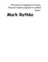 Esszék 'Mark Rothko', 1.                